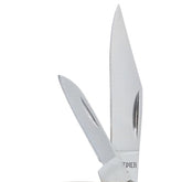 Folding knife with clip point blade of 2.4in primary length